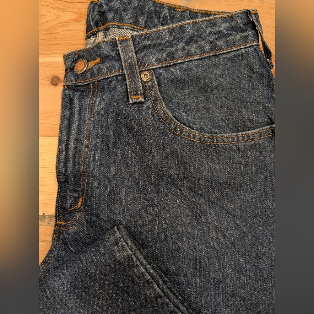 Carhartt Women's's Relaxed Fit Jeans in Dark Blue - Picture 4 of 10